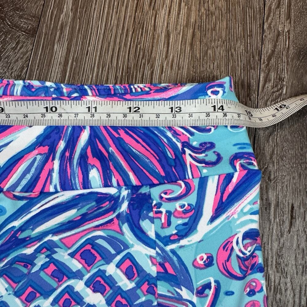 Lulu B Skort Womens Small Tropical Pineapple Print Blue Pink Golf Tennis Stretch - Picture 5 of 11